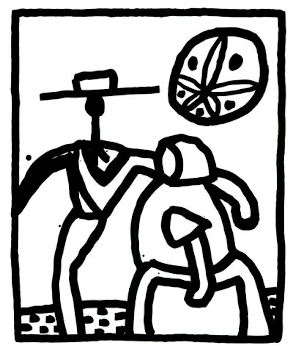 Stock image of Keith Haring's "Kutztown" print.