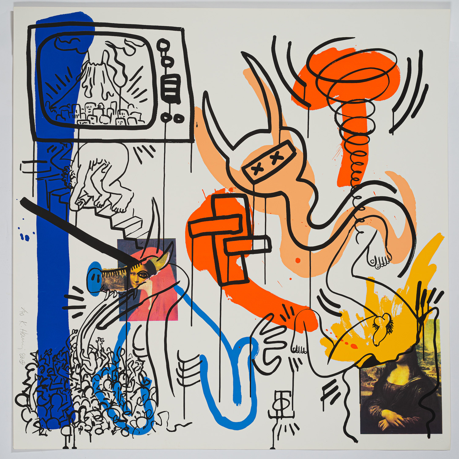 Apocalypse 7 by Keith Haring, out of the frame.