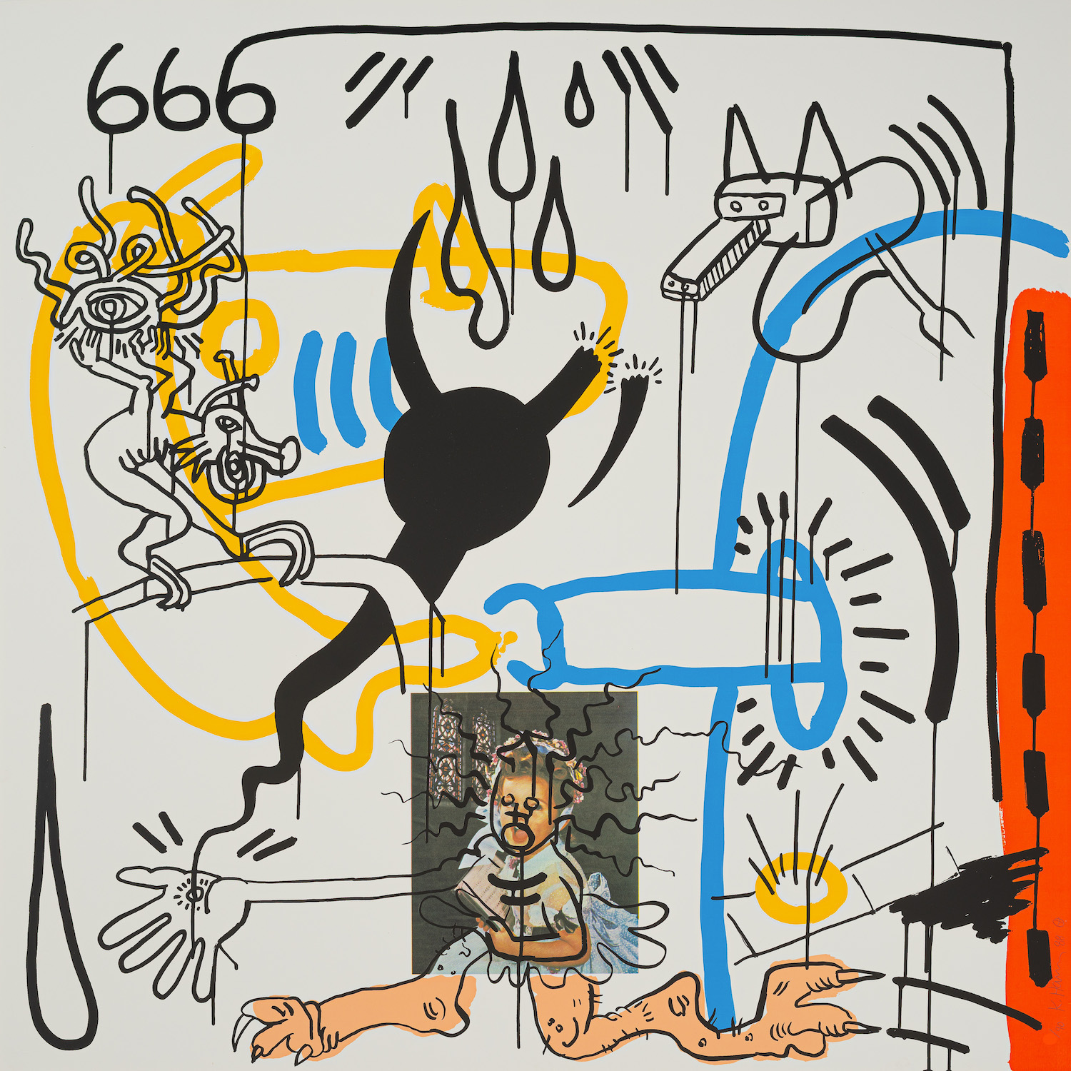 Apocalypse 8 by Keith Haring, basic scan.
