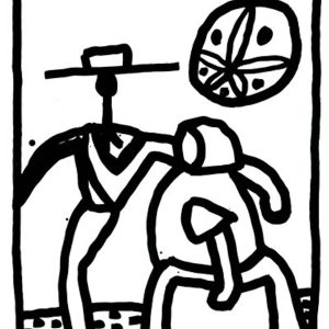 Stock image of Keith Haring's 