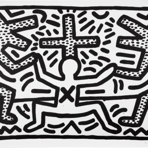 Untitled 3 screenprint by Keith Haring.